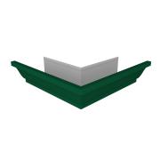 Угол желоба со сварным швом внешний Vortex Lite 130мм RAL 6005 зеленый мох