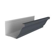 Желоб прямоугольный Vortex Lite 130мм 3м PE RAL 7024 мокрый асфальт