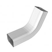 Колено стока гофрированное Vortex Lite 76х102мм PE RAL 9003 сигнальный белый