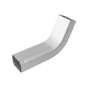 Колено трубы гофрированное Vortex Lite 76х102мм PE RAL 9003 сигнальный белый