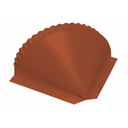 Заглушка конусная 0,5 Satin RAL 8004 терракота