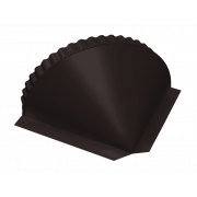 Заглушка конусная 0,5 Satin Matt RAL 9005 черный