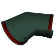 Угол желоба 135 град.Классика 120 ПВХ Grand Line зелёный (RAL 6005)