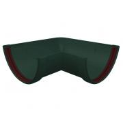 Угол желоба 90 град.Классика 120 ПВХ Grand Line зелёный (RAL 6005)