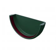 Заглушка желоба Классика 120 ПВХ Grand Line зелёный (RAL 6005)