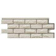 Фасадная панель  Колотый камень Design Молочный