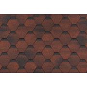 Гибкая черепица Shinglas Коллекция Финская СОНАТА Красный